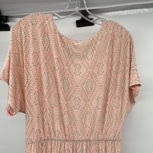 Ruby Rd. Womens Maxi Dress Short Sleeve Embellished Multicolor Size Medium - Picture 6 of 8